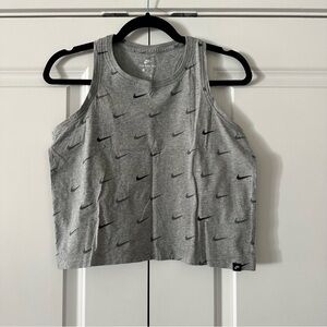 Nike | Women’s Sportswear Logo Print Cropped Tank Top | Medium
